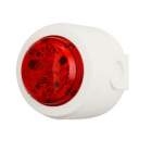 Cooper Fulleon 811024FULL-0040 Solista Maxi LED Beacon, Red Lens, White Housing, Deep White (W1) Base